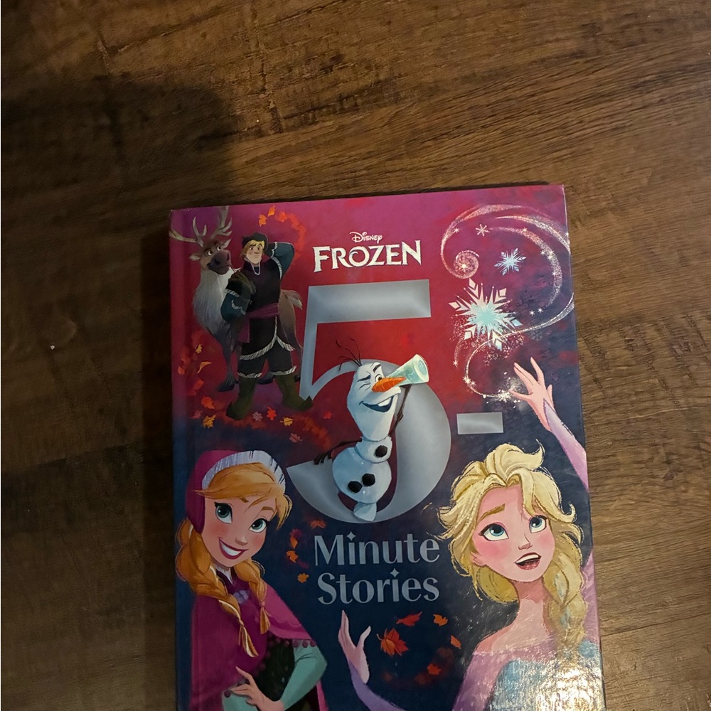 Disney Frozen 5-Minute Stories Book with Purple and Pink Cover